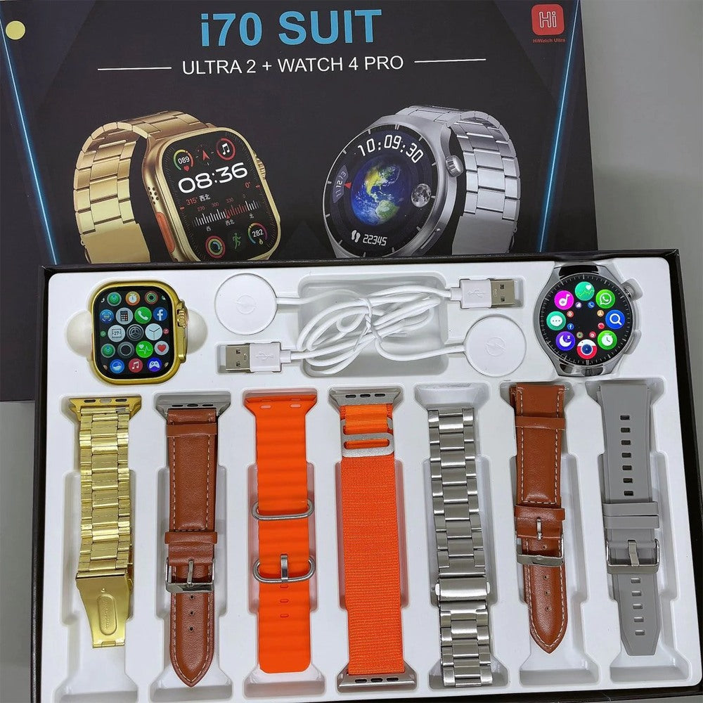 I70 Suit Ultra 2 and Watch 4 PRO Smartwatch 9 in 1 with 7