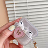 3D Heart Glitter Transparent Cases For AirPods 3 Pro